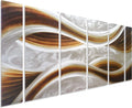 3D Metal Wall Art 6-Panels 24 x 65 M2765