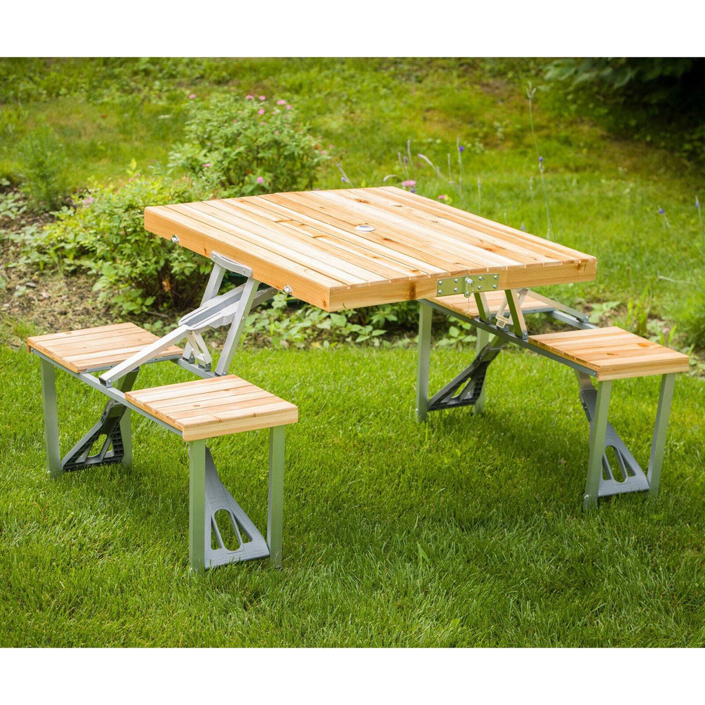 Wood Folding Picnic Table O540