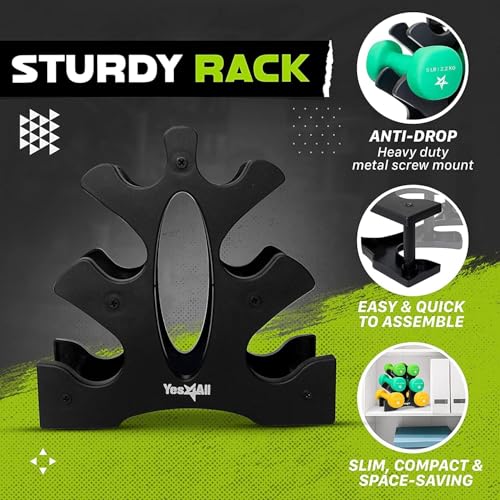 Neoprene Coated Dumbbell Hand Weight Sets with Rack J560729
