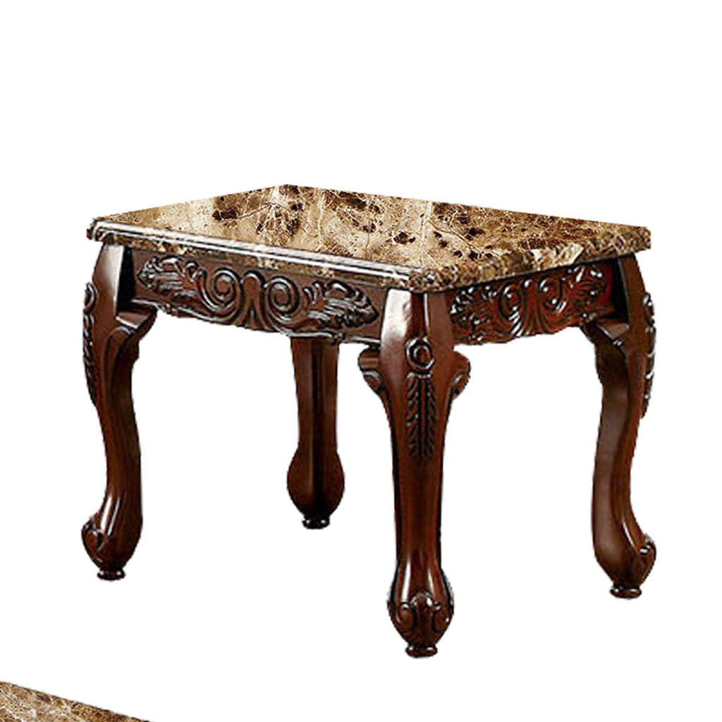 3 Piece Dark Oak Table Set F1224