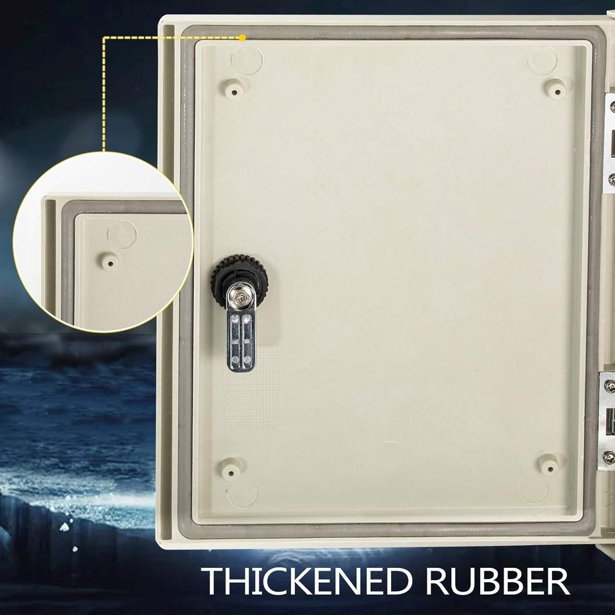 12 x 10 x 6'' NEMA 4X Fiberglass Electrical Enclosure J593