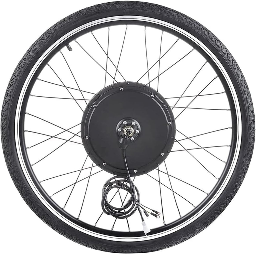 48V 1000W Front Hub Motor Brushless Gear Bicycle Electric Bike Conversion Kit with LCD Display for 26" Wheel T969531