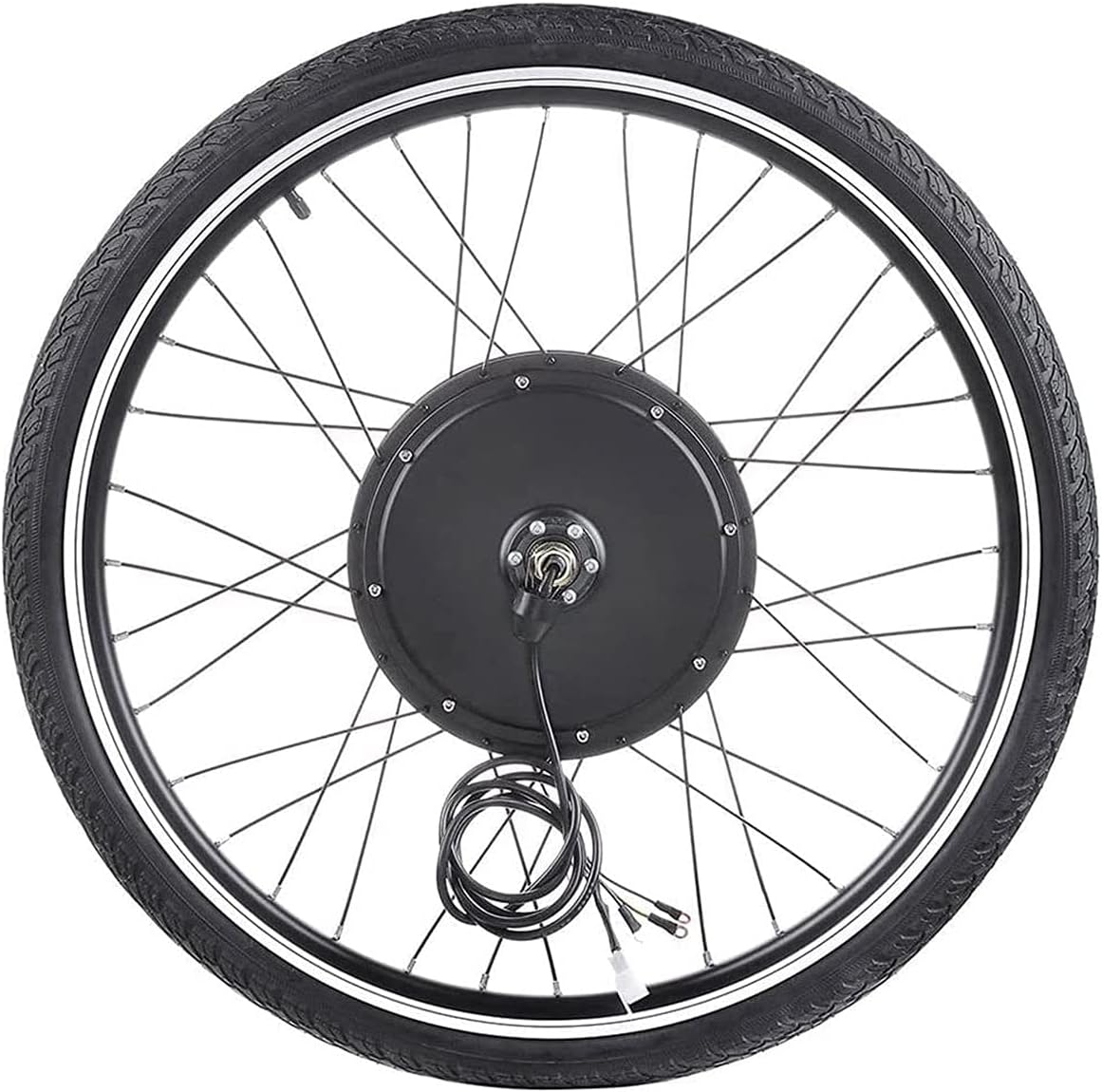 48V 1000W Front Hub Motor Brushless Gear Bicycle Electric Bike Conversion Kit with LCD Display for 26" Wheel T969531