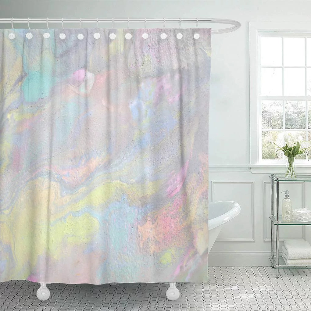 Pink Holographic Shower Curtain 66x72 inch V73300