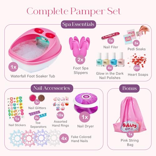 Glow in Dark Kids Spa Day Kit 42+ Pieces O445