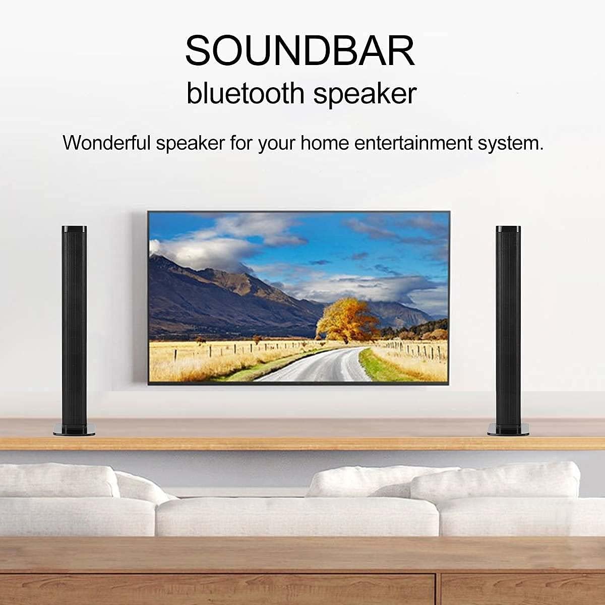 39-Inch Wired & Wireless Bluetooth 5.0 Stereo Soundbar F949700