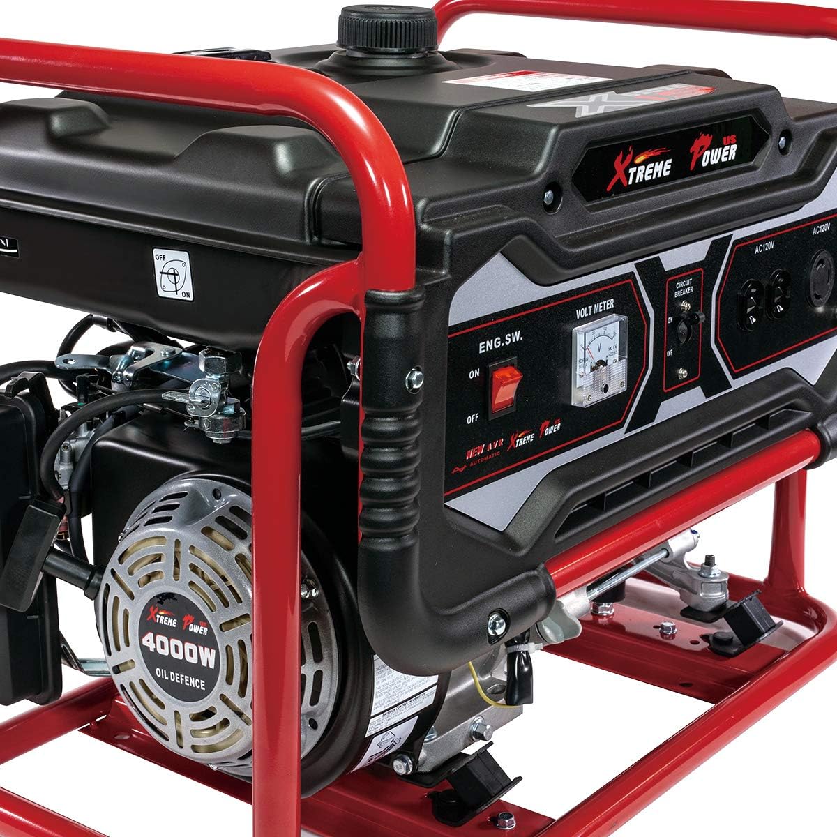 4000-Watt Gasoline Generator Gas Powered Air Cooled OHV P67330