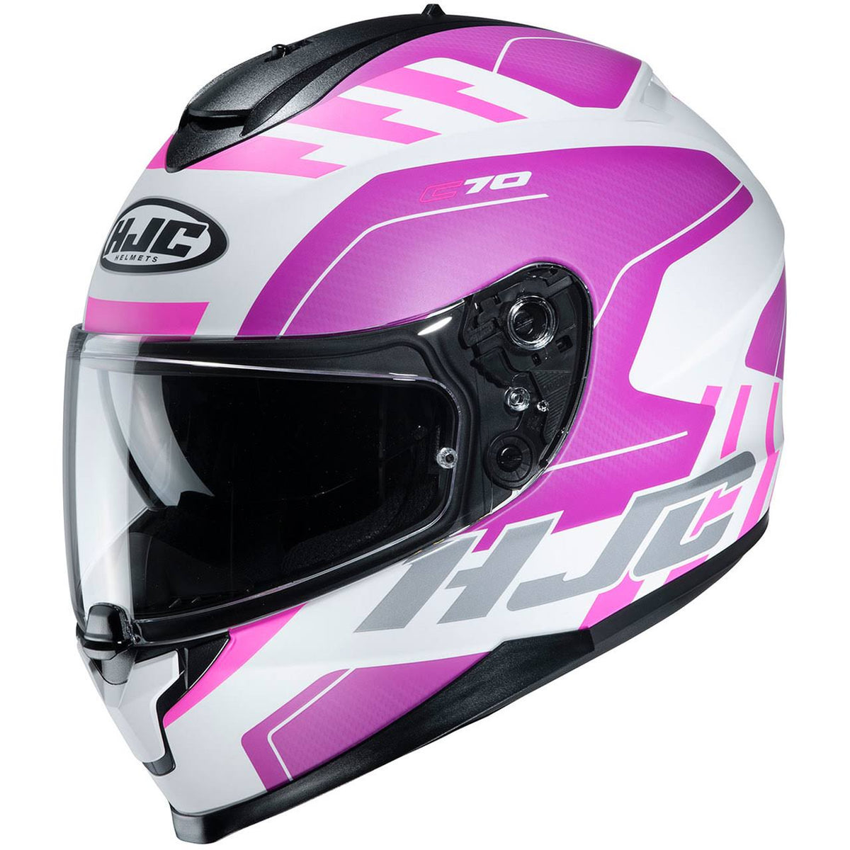 White-Pink Size M Helmet S741