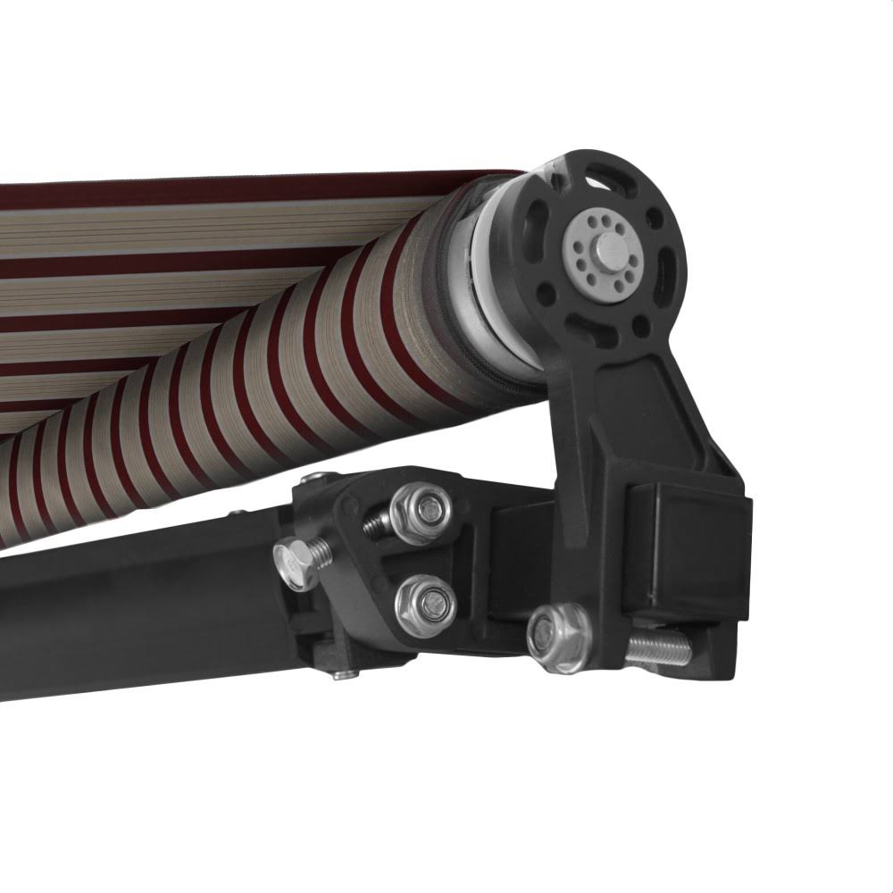 Black Frame Retractable Patio Awning 10 x 8 Feet V87930