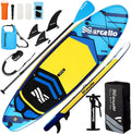 10.6'×33"×6" Inflatable Stand Up Paddle Board with Hand Pump, Leash, Repair Kit, Waterproof Phone Case, Waterproof Bag, Backpack U10656