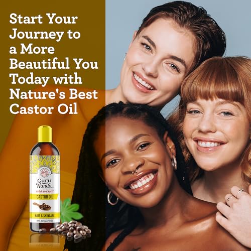 8 Fl oz 100% Pure Cold Pressed Castor Oil H376761