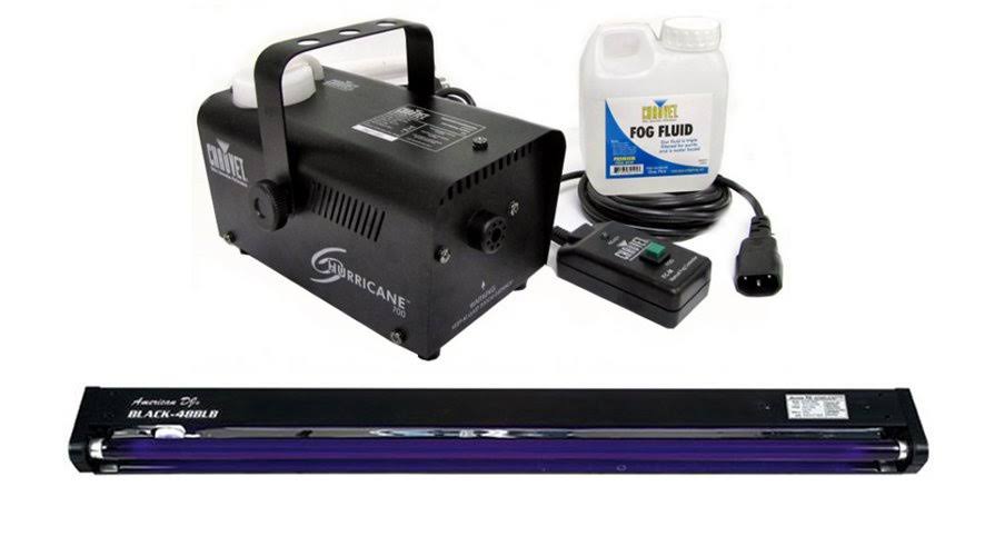Fog Machine + UV Blacklight K3516