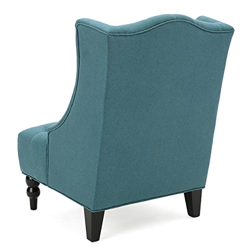 Dark Blue Fabric Club Chair B99752