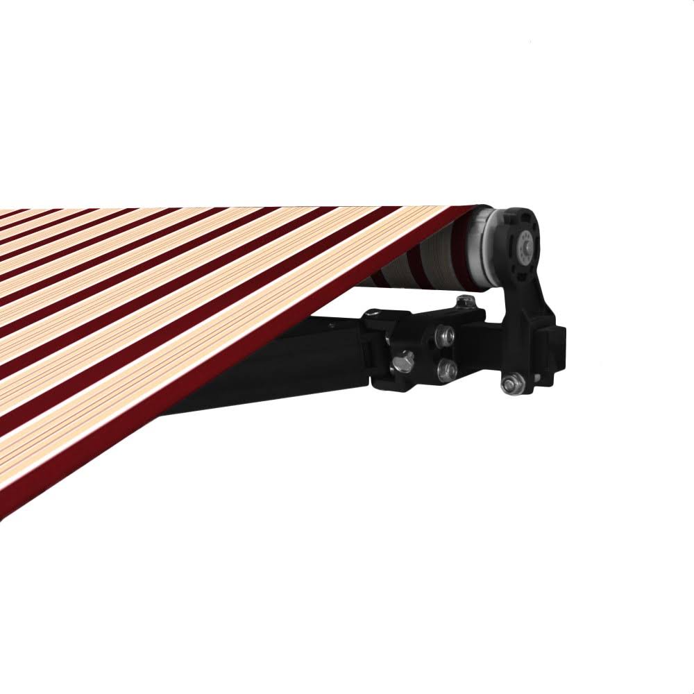 Black Frame Retractable Patio Awning 10 x 8 Feet V87930