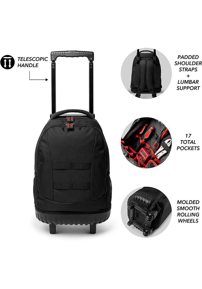 Brown 18x22 Wheeled Backpack B577