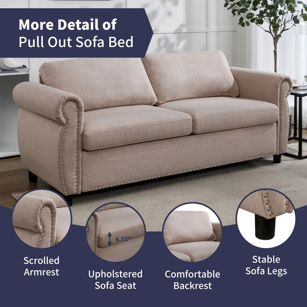 Queen Size Pull Out Sofa Bed U57684