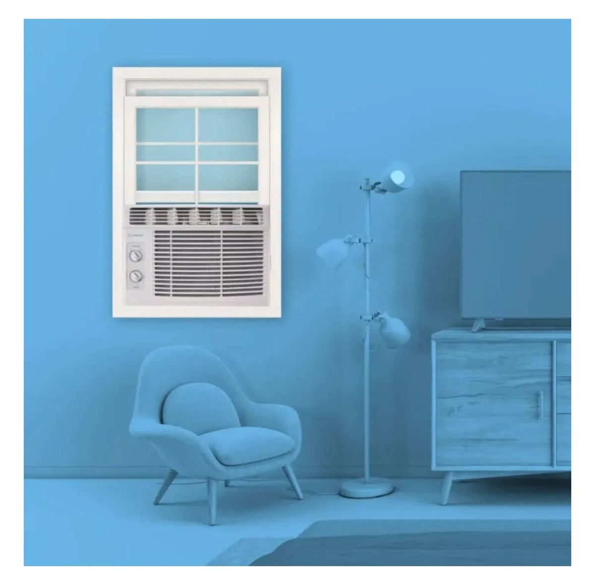 5,000 BTU Window Air Conditioner with Manual Controls, White C716