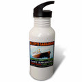 Vintage Ocean Liner Poster 21 oz Sports Water Bottle S91128