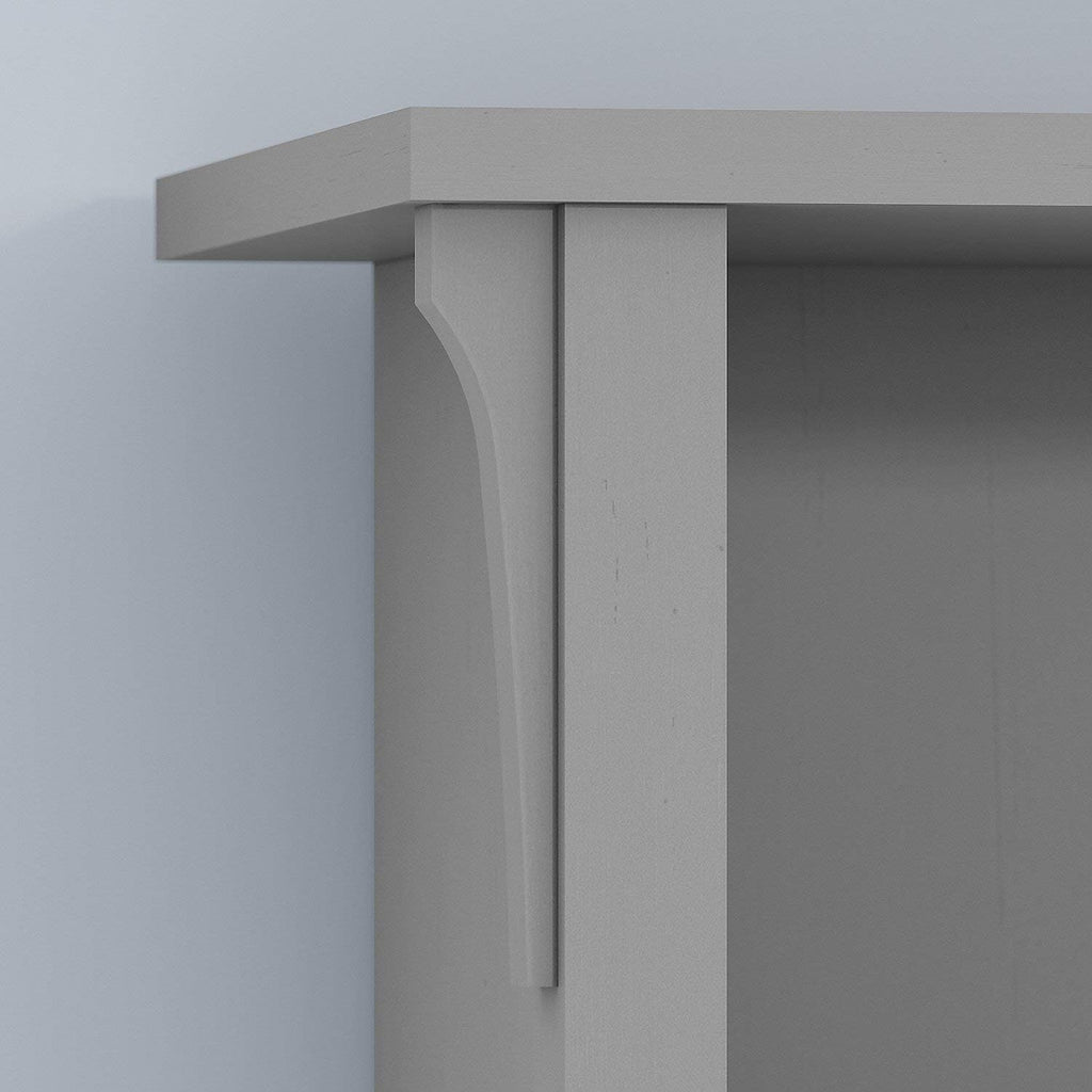 5 Shelf Bookcase Set of 2, Cape Cod Gray L64095