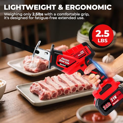 Cordless Electric Bone Saw Machine with 4 Blades 3000mAh X989755