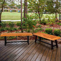 2pc 63x22 Acacia Wood Benches R66004