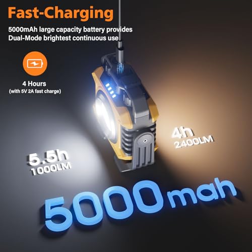 2 Pack Rechargeable Magnetic Work Light with Hook N3133