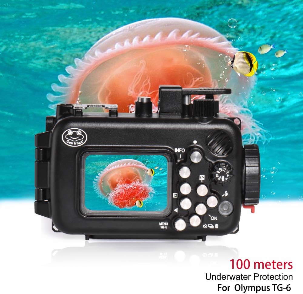 Black Aluminum Underwater Housing for Olympus TG-6 W809158