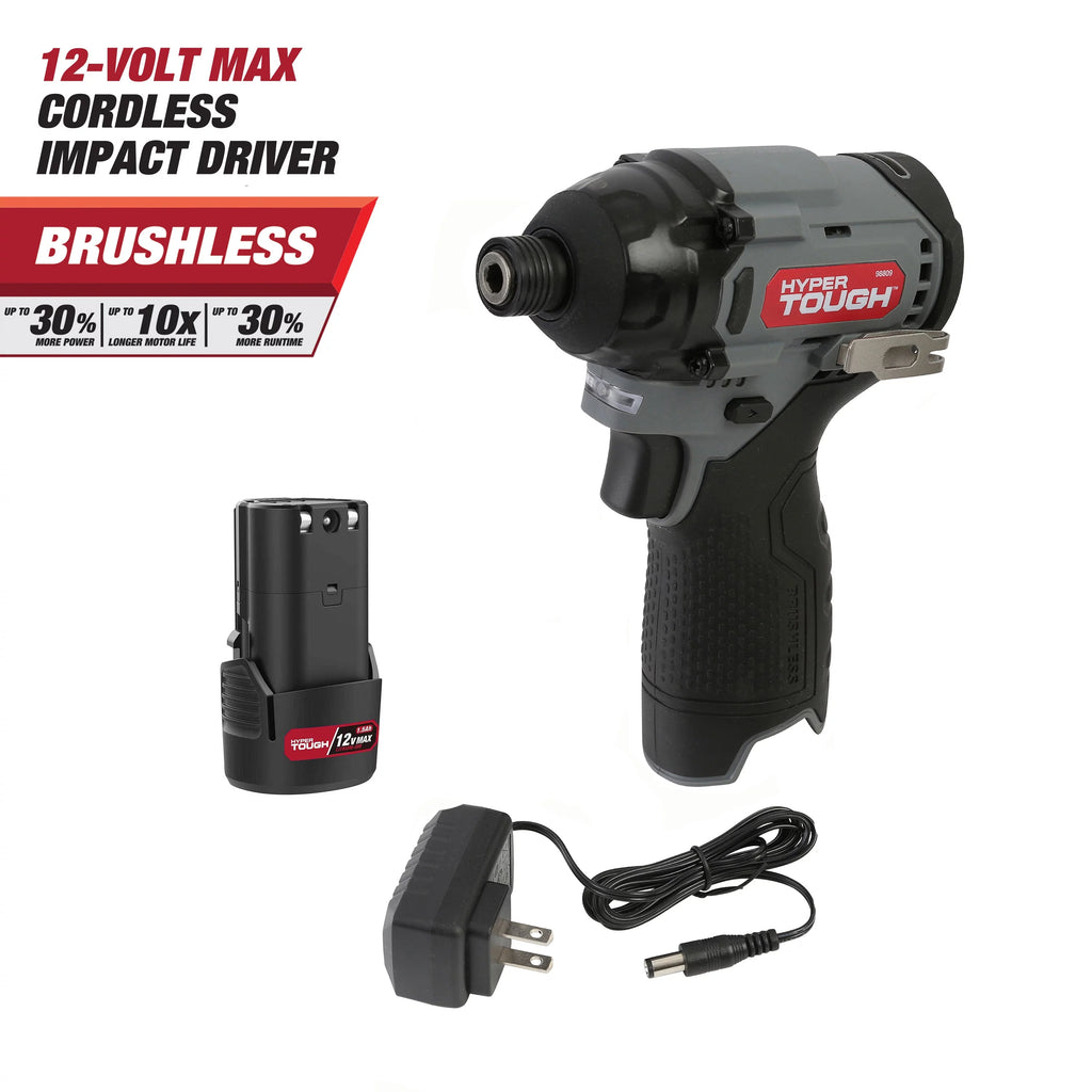 12-Volt Cordless Brushless Impact Driver E61651