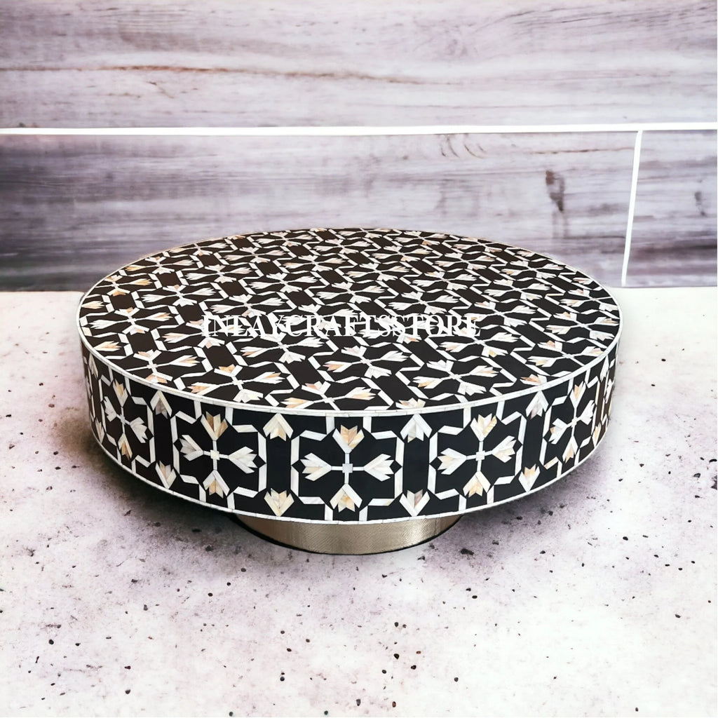 Black Mother of Pearl Round Coffee Table P489010