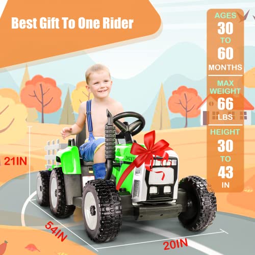 12V Battery Powered Electric Ride on Tractor with Remote Control N374692