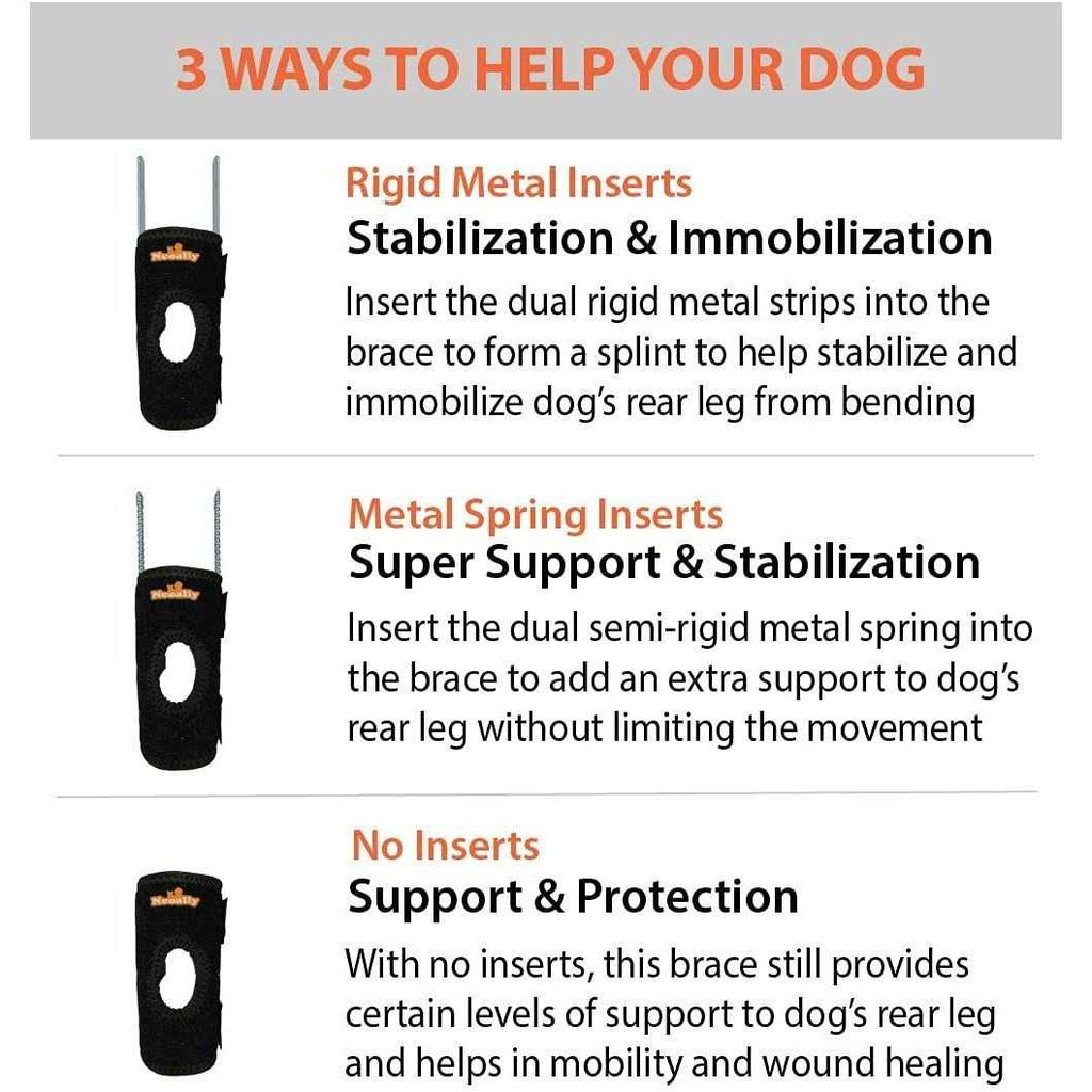 Short Rear Leg Support Small Dog Splint Braces Y4254