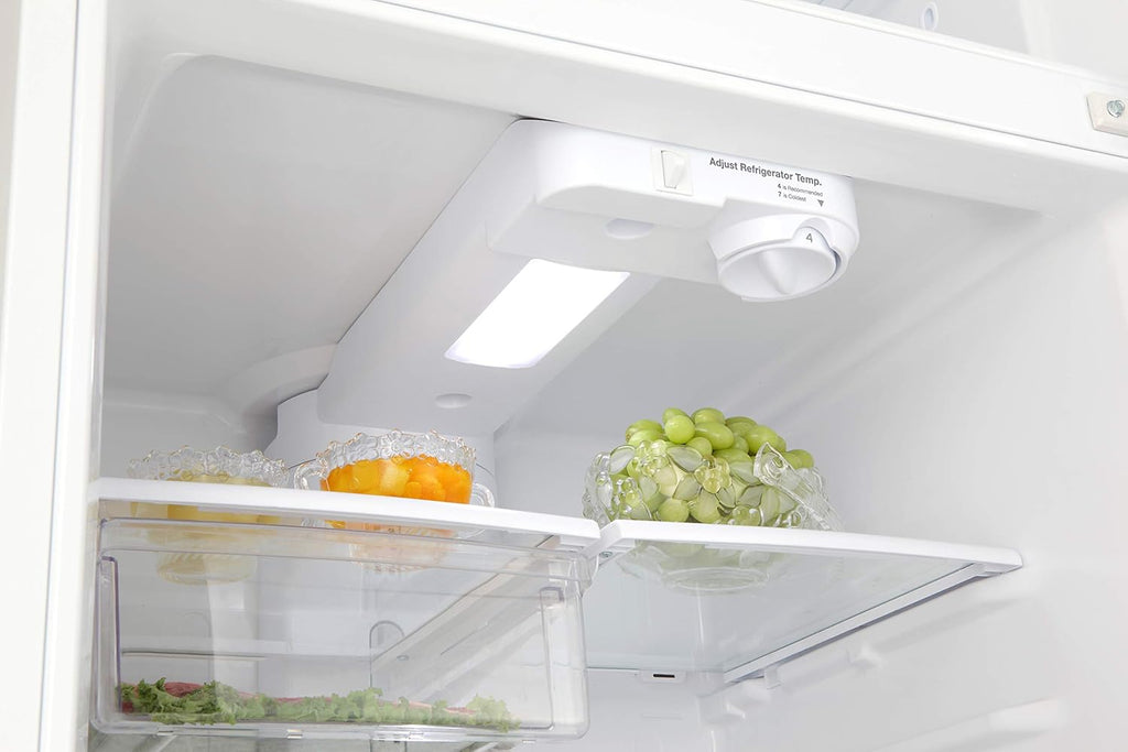 White 18 Cu.Ft Top Mount Refrigerator E75022