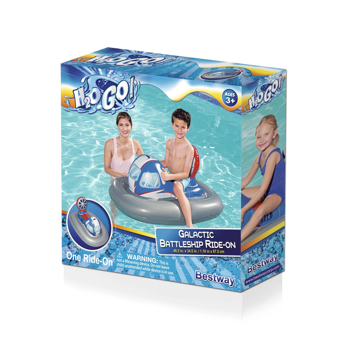 Galactic Hovercraft Ride-On Pool Float M68021
