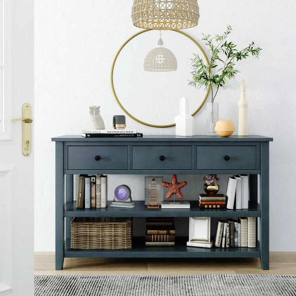 Console Table with Pine Solid Wood Frame and Legs B2215
