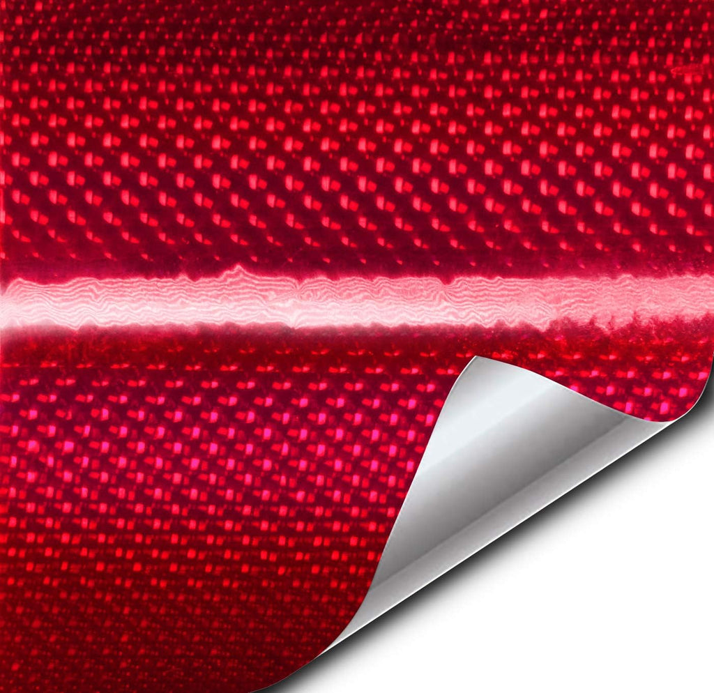 Holographic Weave High-Gloss Vinyl Car Wrap (3ft x 5ft, Green) Pack of 2 R699896