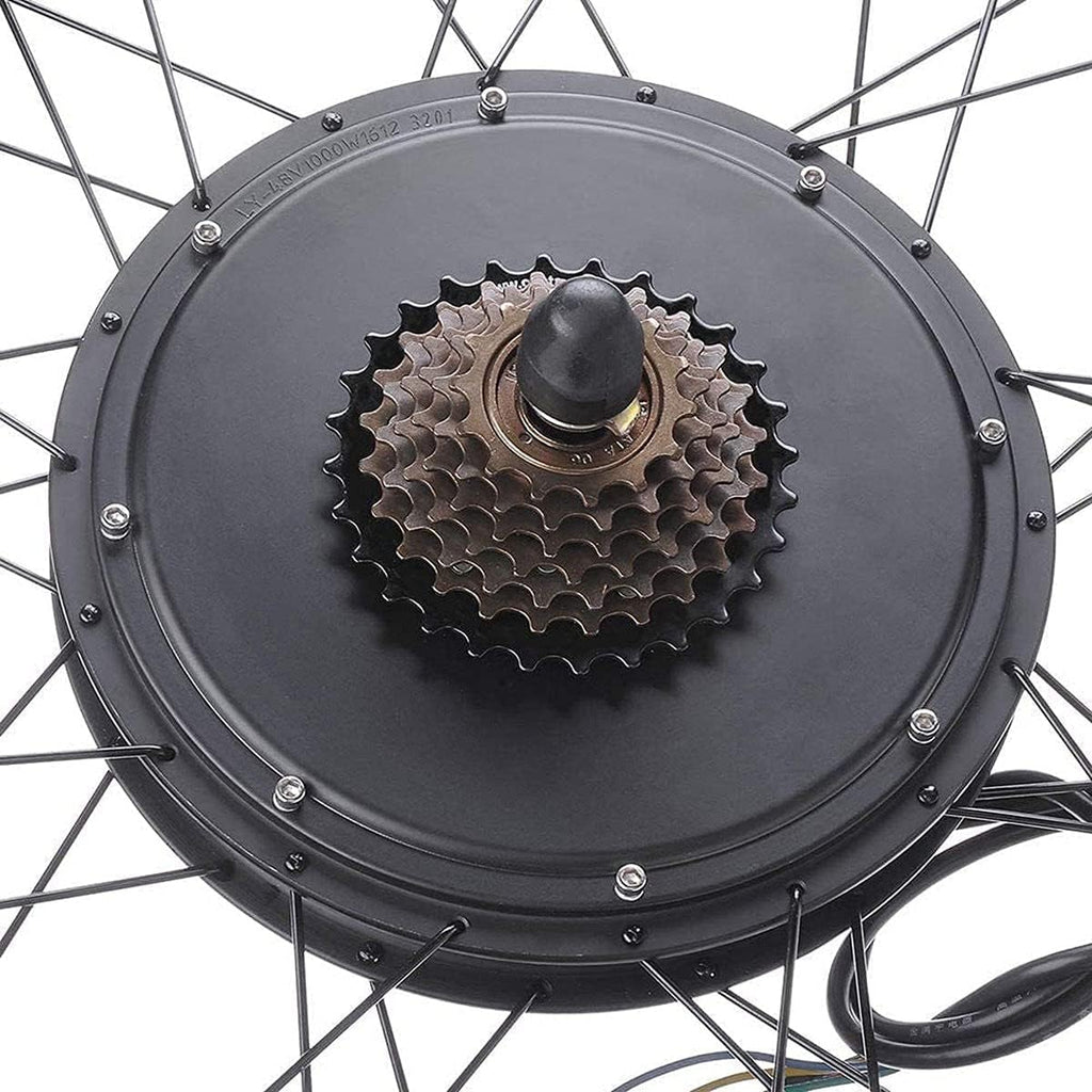 48V 1000W Front Hub Motor Brushless Gear Bicycle Electric Bike Conversion Kit with LCD Display for 26" Wheel T969531