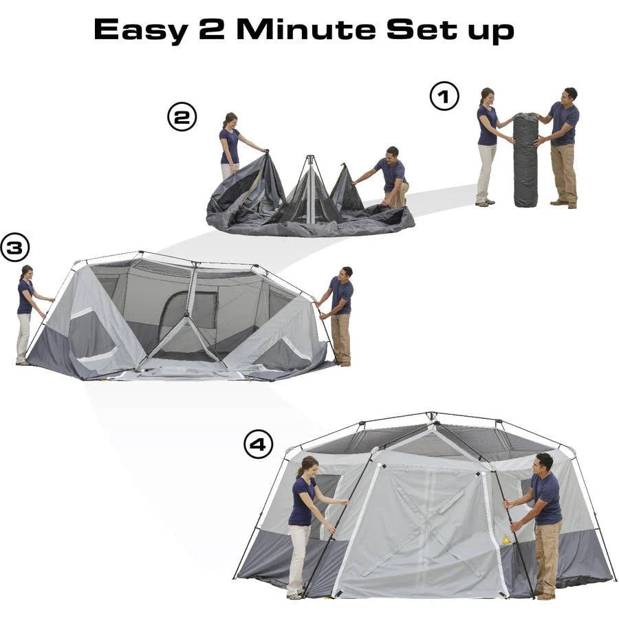17' x 15' 11 Person Hexagon Cabin Tent N985