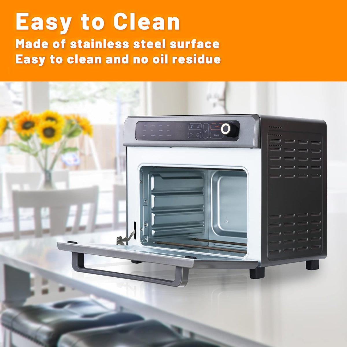 12-in-1 25QT Stainless Steel Air Fryer Toaster Oven W821