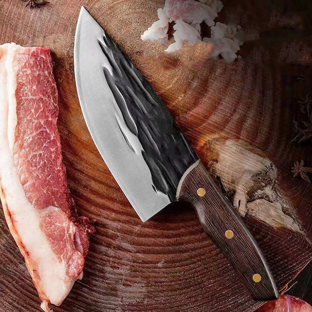 Hammered Damascus Stainless Steel Slicing Knife N4926