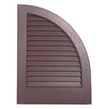 2-Pack Brown Louvered Vinyl Exterior Shutters C613184