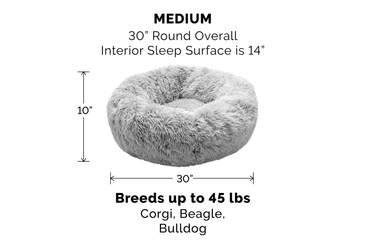 Large Mist Gray Donut Dog Bed S2398