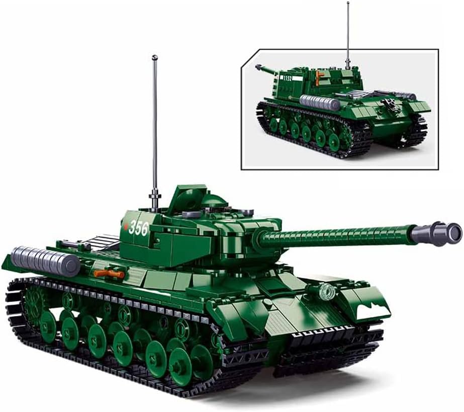 845 PCS Building Block Tank Model with 3 Soldier Figures Y747751