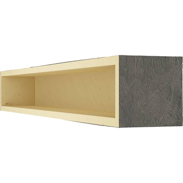 Aged Ash Hand Hewn Faux Wood Fireplace Mantel T4950