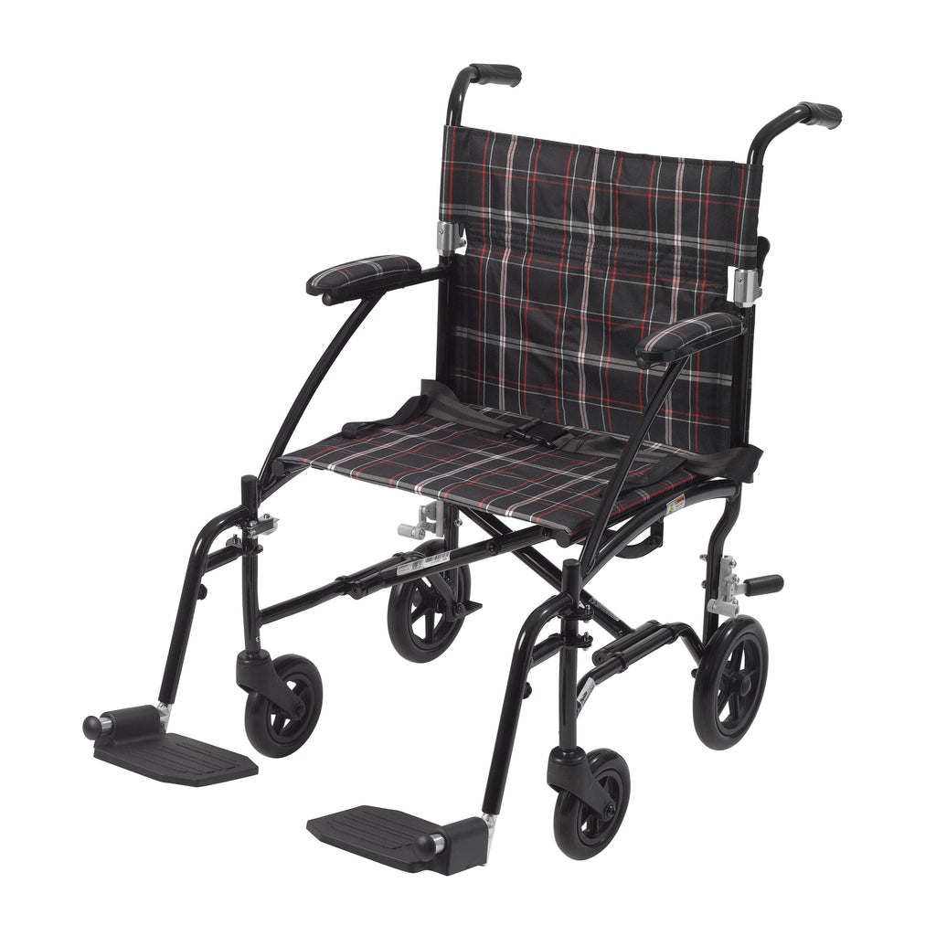 Ultra Lightweight Transport Wheelchair (Black) X486