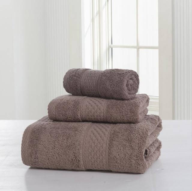 3-Piece 100% Cotton Bath Towel Set E311042