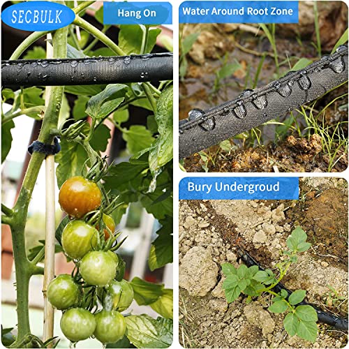 Flat Soaker Hose 100 ft with Stakes I55529