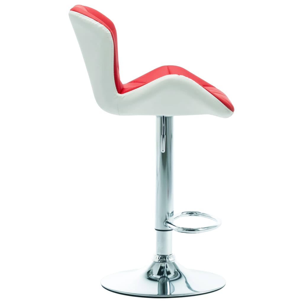 Orange Faux Leather Bar Stool Z545840