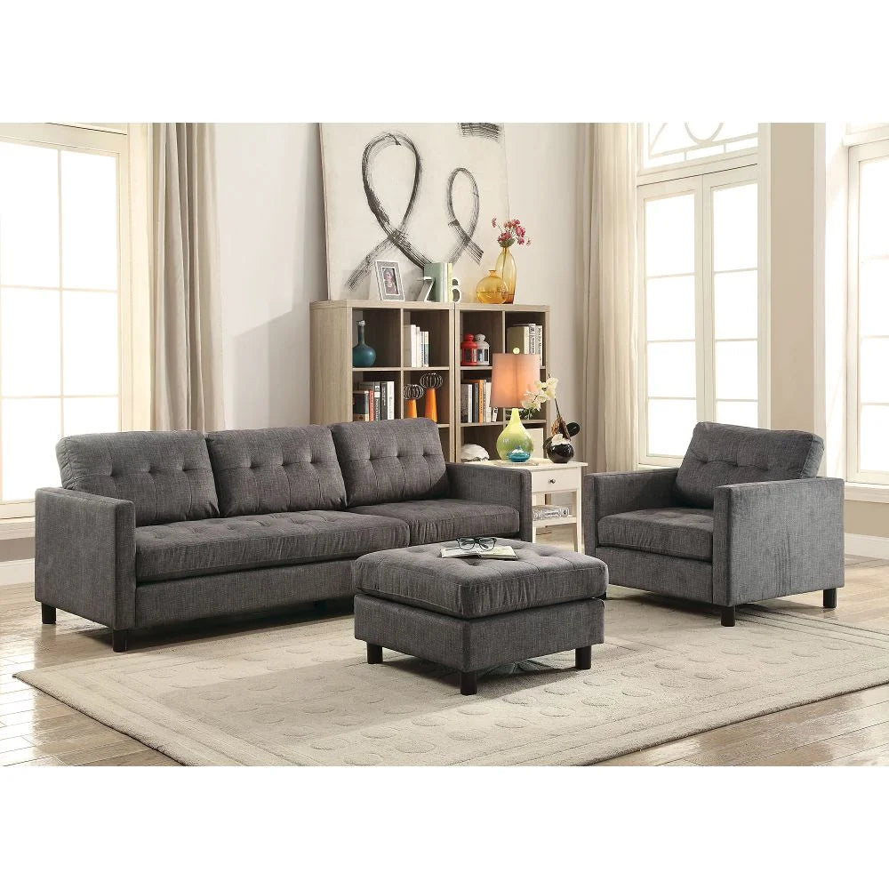 Gray Fabric Sectional Sofa Z61921