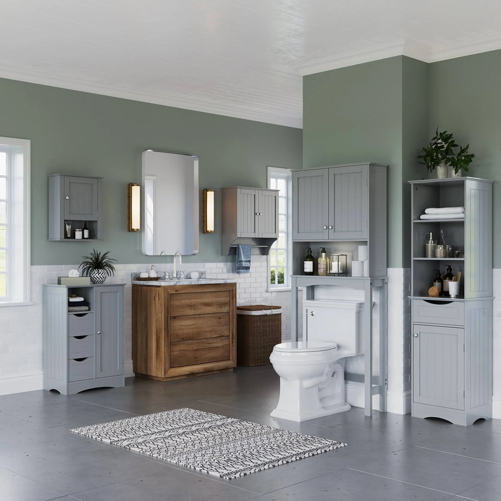 White One Door Wall Cabinet M622826