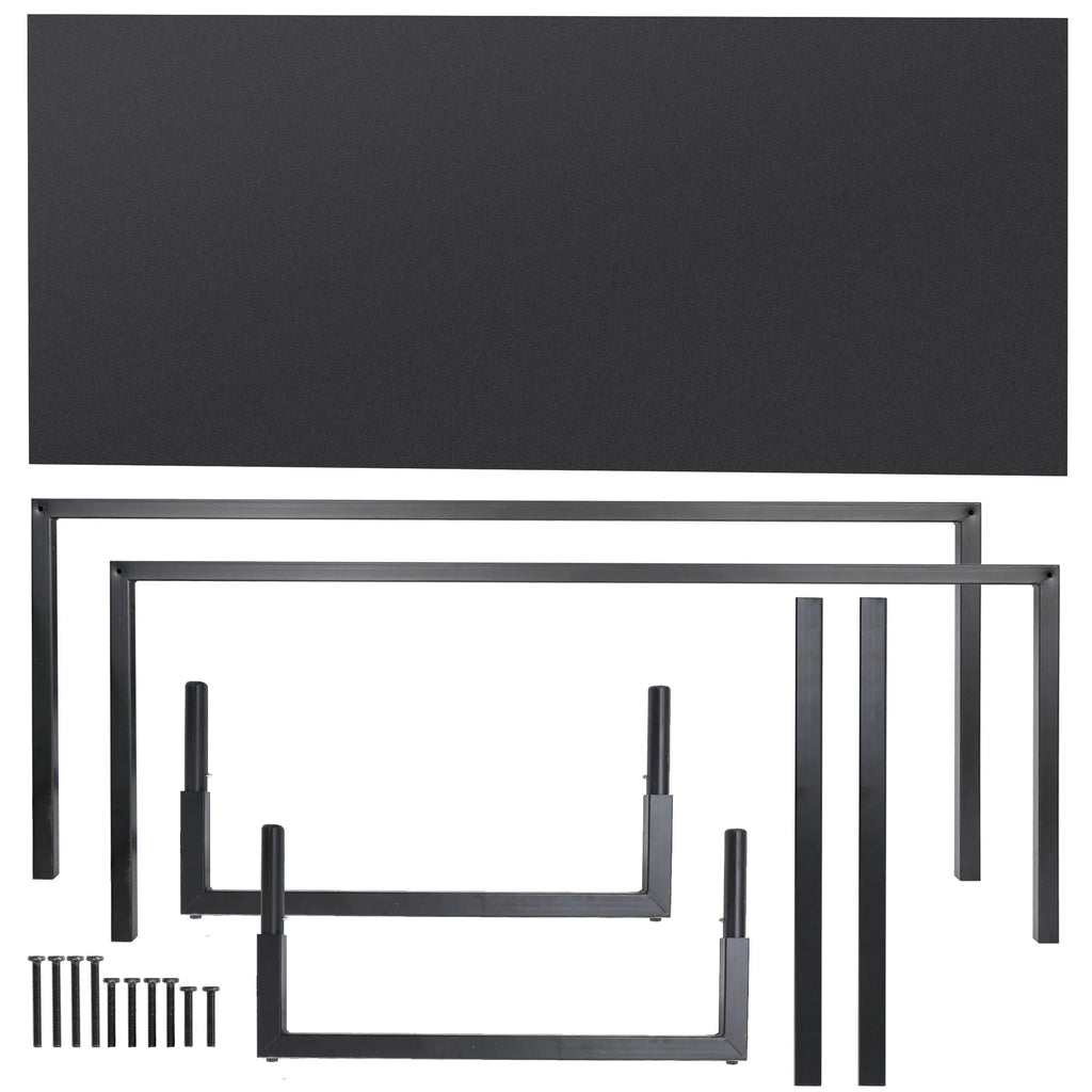 Black Rectangular Computer Desk A8662